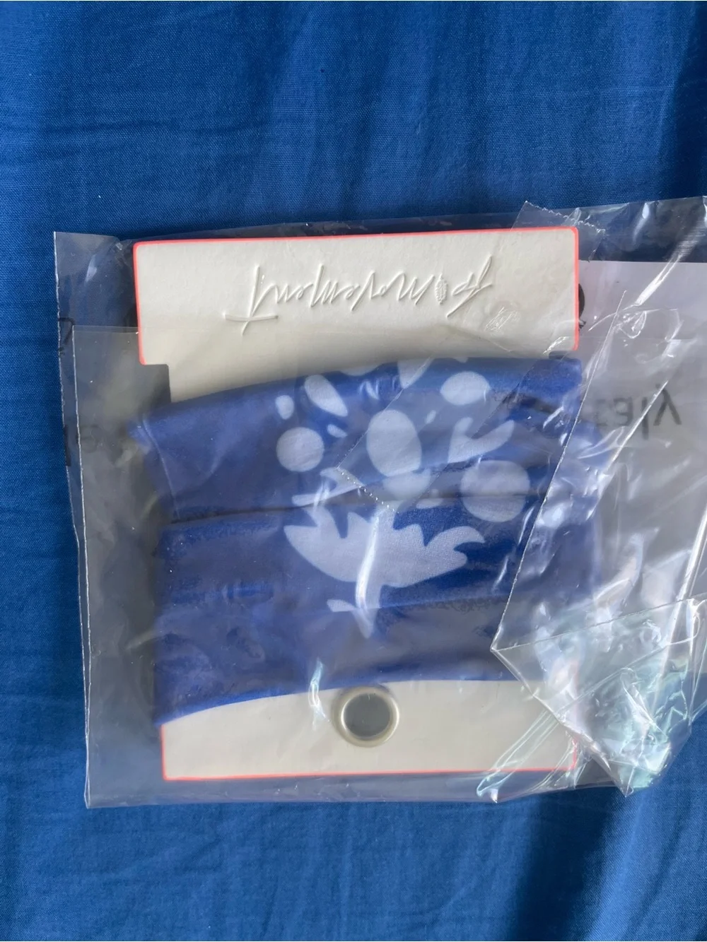 FP Movement by Free People Rumble Hair Ties Blue big logo NWT
